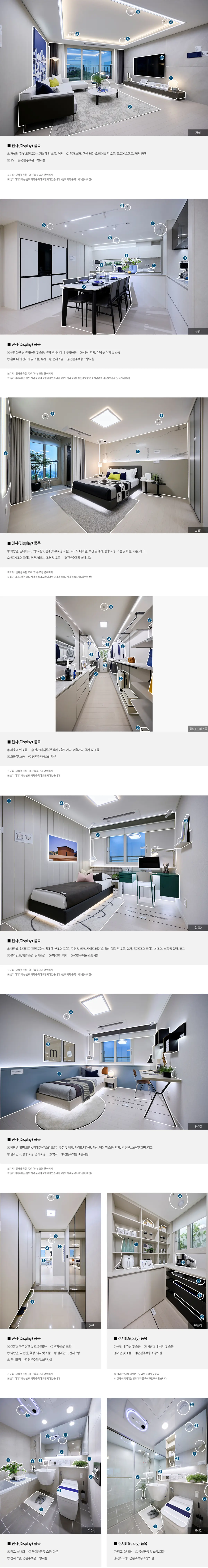 84타입 전시품목